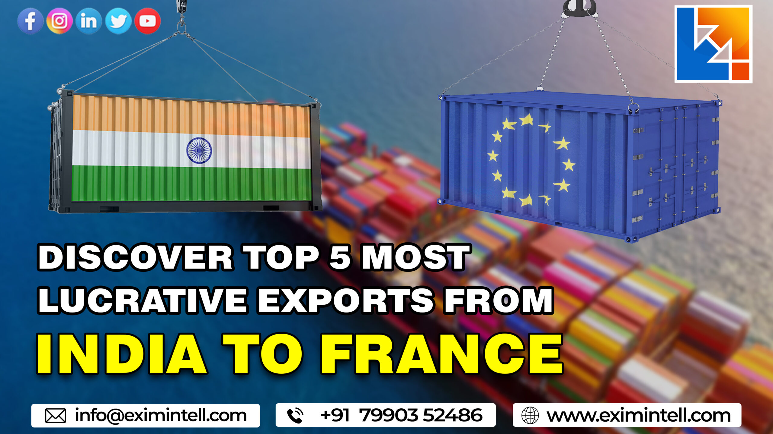Discover Top 5 Most Lucrative Exports from India to France