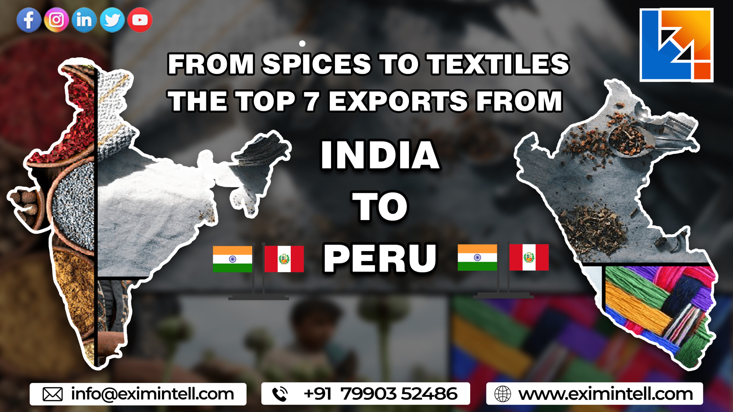 From spices to textiles: The top 7 exports from India to Peru