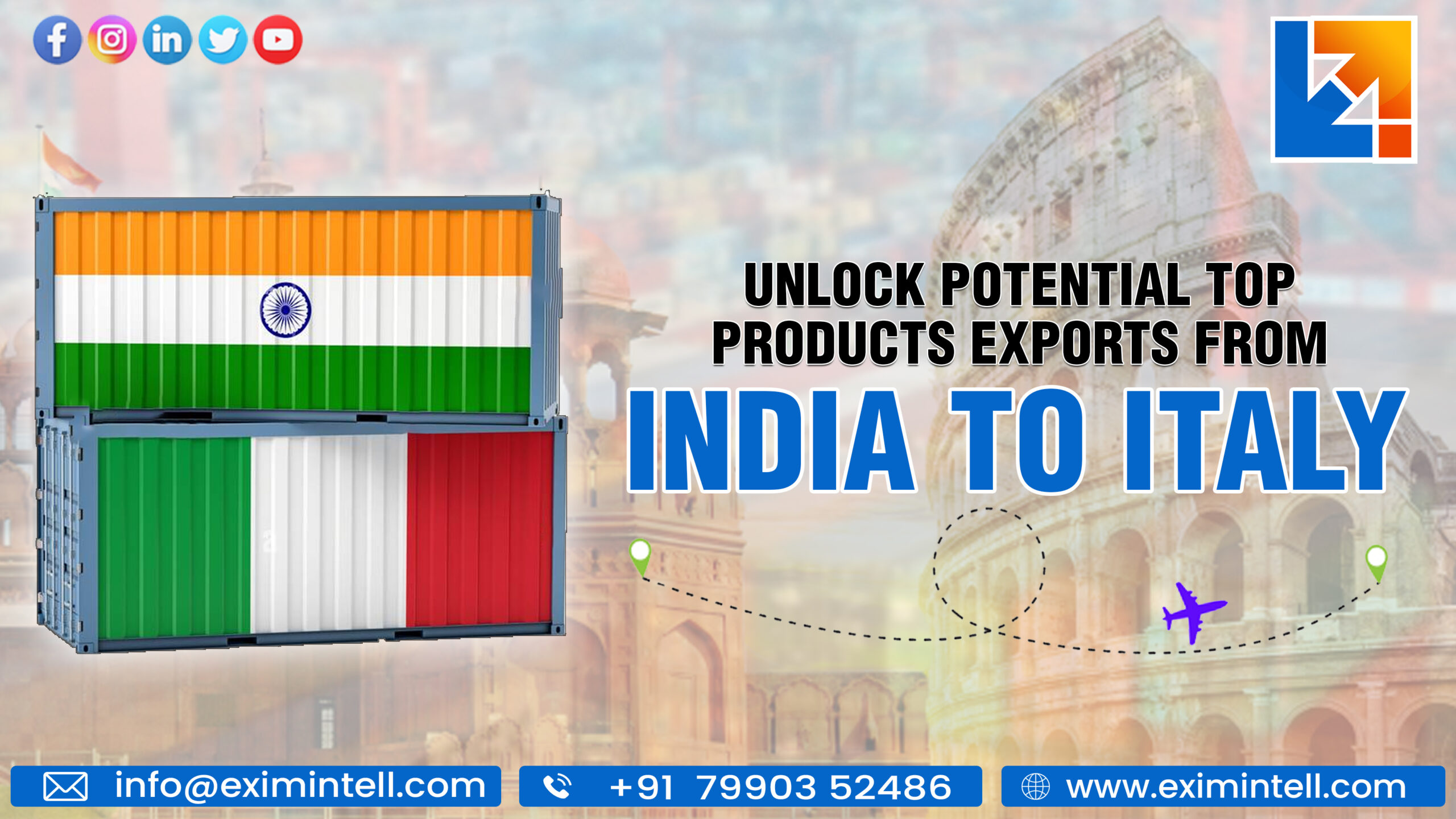 Unlock Potential: Top Products Exports from India to Italy