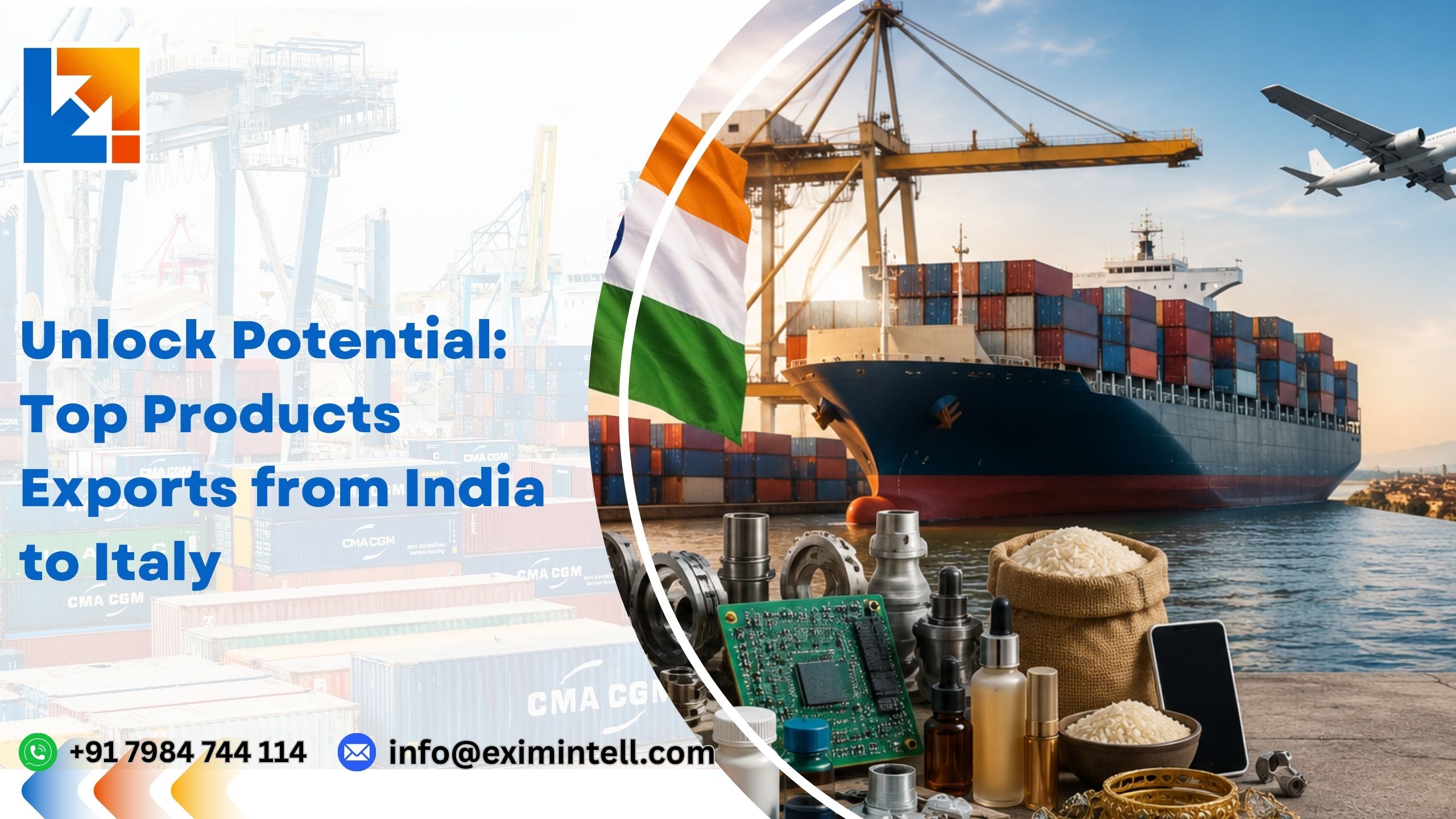 Unlock Potential: Top Products Exports from India to Italy